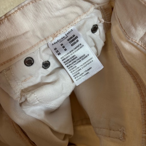 American Eagle off white Stovepipe jeans size 00 - Picture 4 of 5